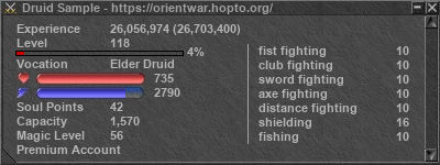 Signature for player Druid Sample